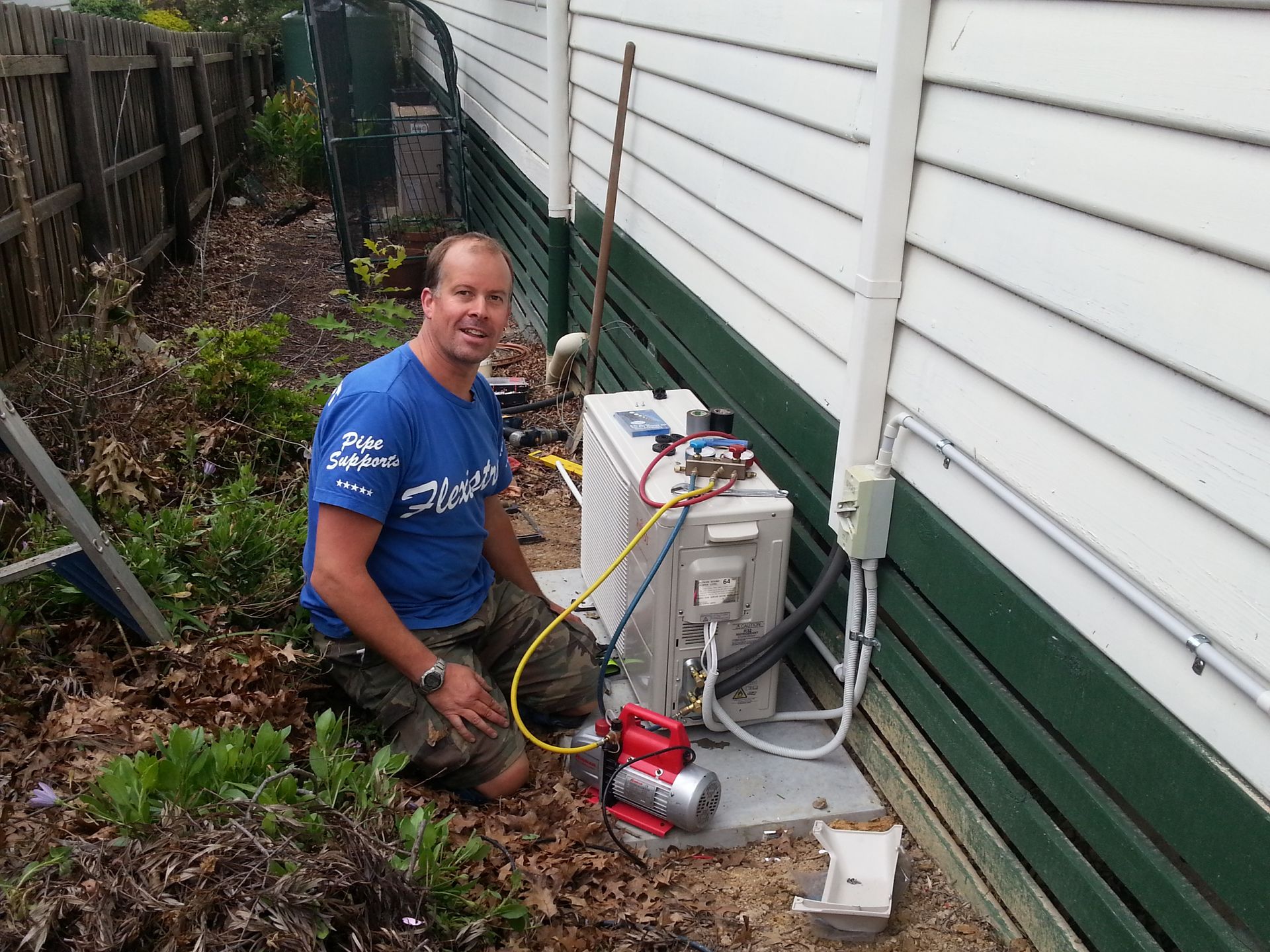 Completed split-system installation
